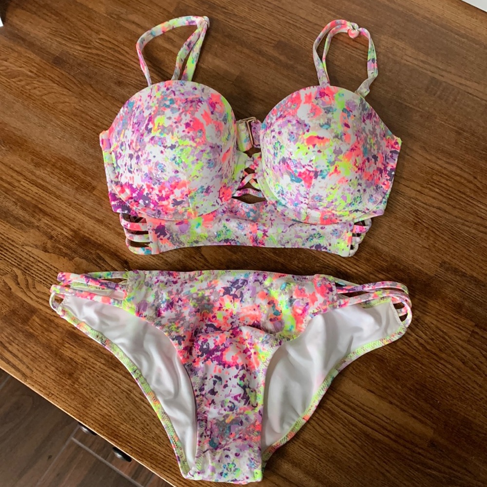 Victoria Secret Neon Bathing suit